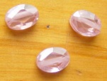 Cubic cyrkonia fasetowany owal różowy, 5x7mm
