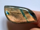 850765 Kaboszon labradoryt markiza , ok.: 52,6x25x6,7mm
