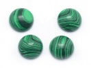 910450 Kaboszon malachit ok.: 6mm 2szt
