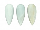 910435 Kaboszon amazonit łezka ok.: 38x15x6,5mm