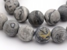 Jaspis matowy sznur kulka ok.: 10 mm